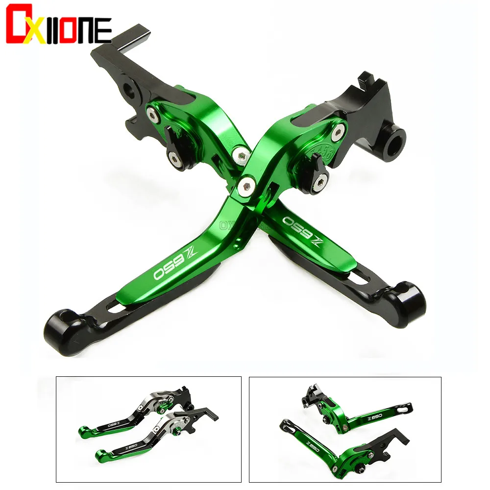 

Up With logo Motorcycle Accessories Adjustable Extendable Brake Clutch Levers Set For Kawasaki Z650 Z 650 2016-2018