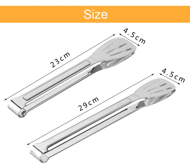 1 шт. " /12" кухонные щипцы для барбекю из нержавеющей стали, овощи, буфет, салат, щипцы для мяса, аксессуары, зажим, щипцы для хлеба инструмент для льда