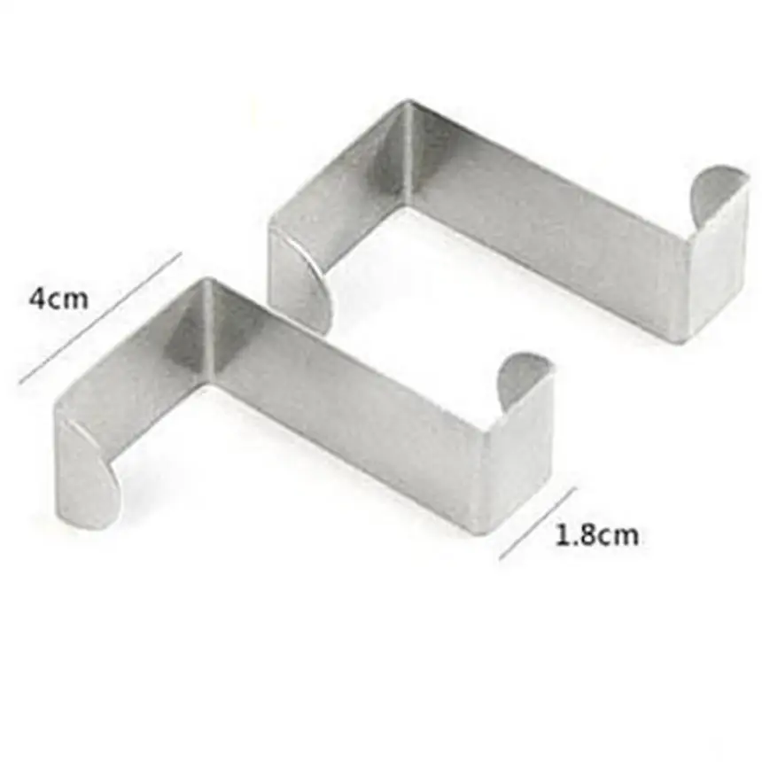 RA8 New Hot 2PC Door Hook Stainless Bathroom Accessories Kitchen Cabinet Clothes Hanger Crochet de porte Crochet de cuisine RA8 New Hot 2PC Door Hook Stainless Bathroom Accessories Kitchen Cabinet Clothes Hanger Crochet de porte Crochet de cuisine