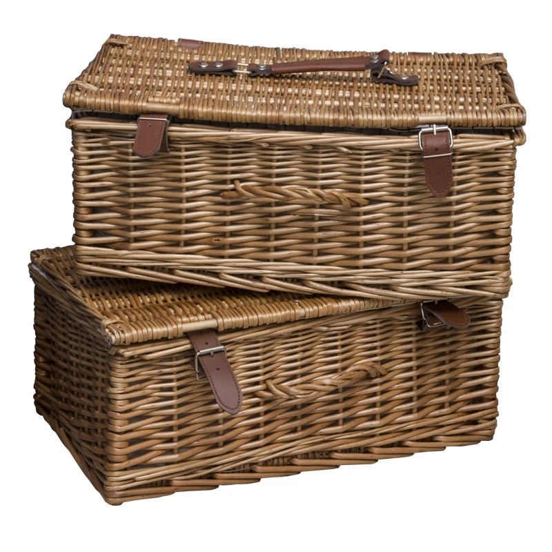 

Nordic handmade rattan straw storage box large rectangular table coffee table TV cabinet drawer storage baskets storage box