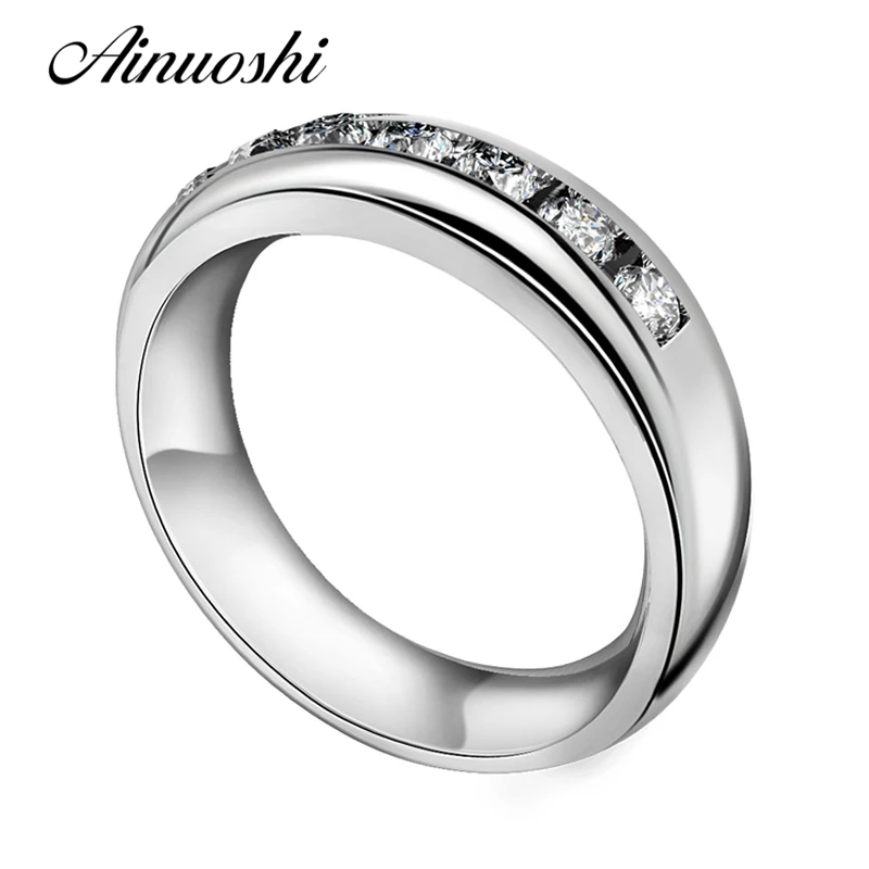 Простой дизайн установка каналов обручальное кольцо nscd ряд линия круглый вырез