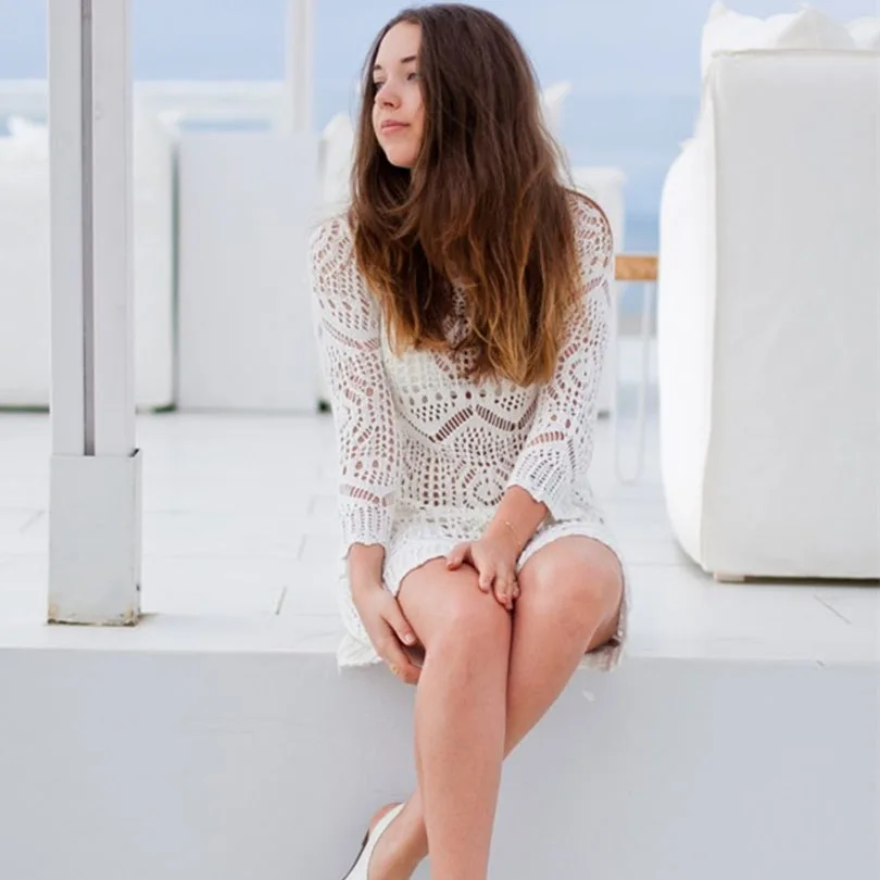 dress crochet beach 814