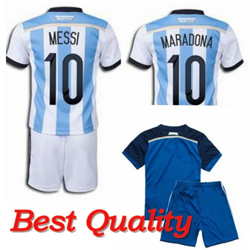 2014 Argentina Kids kit Jersey, Argentina AGUERO Kids Boys Child MESSI