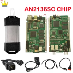 Красный Для зажима renault полный чип CYPRESS AN2136SC PCB V177 OBD2 renault МОЖЕТ закрепить диагностический интерфейс до - Цвет: Красный