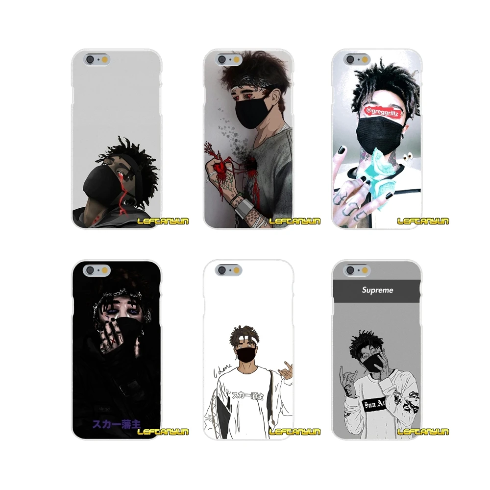 For iPhone X 4 4S 5 5S 5C SE 6 6S 7 8 Plus Accessories Phone Cases Covers rapper hip hop Scarlxrd swag pattern | Мобильные телефоны