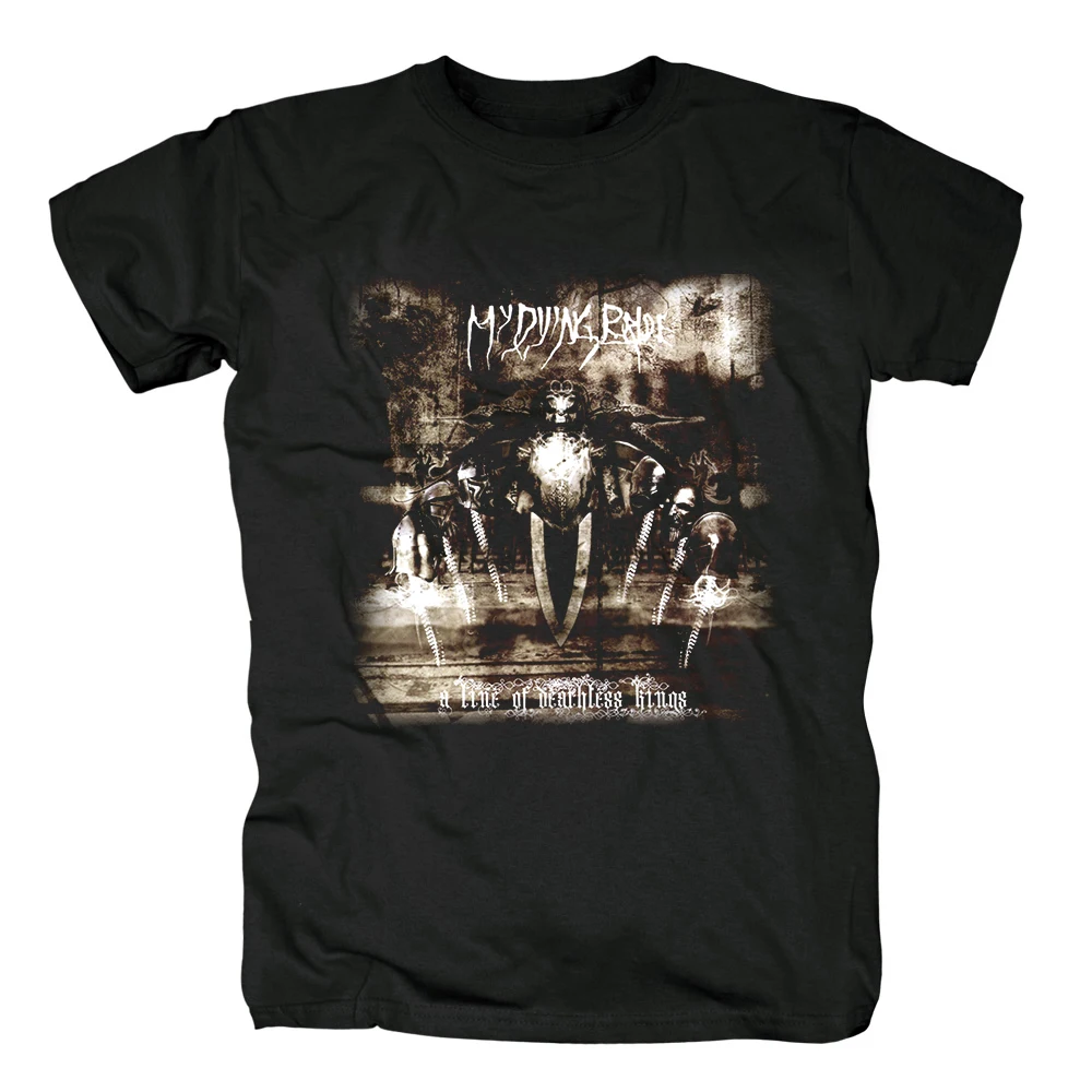 

Bloodhoof Free shipping My Dying Bride A Line Of Deathless Kings black cotton t-shirt Asian Size