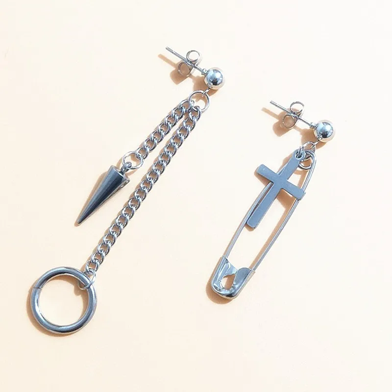

2019 new Fashion Jewelry Korean KPOP Earrings for Men Women Bangtang Boys DNA Rock Stud Earrings Unisex Jewelry Gift bijoux
