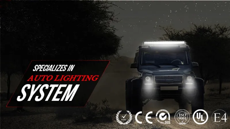 7D LED Bar Offroad 52" 42" 32" 22" Curved Work Light 324W 459W 594W 729W Off Road LED Light Roof Bar Combo Lamp SUV ATV 4x4