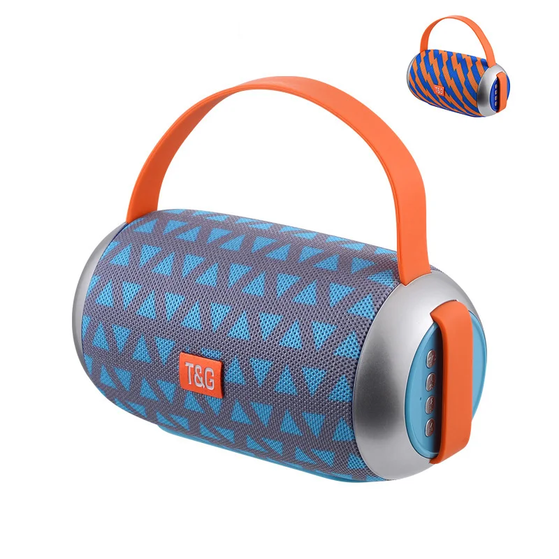 

Gift T-106 Wireless Bluetooth Speaker Stereo Audio outdoor Portable Handheld Loudspeaker Double Horn Column Box With TF AUX FM