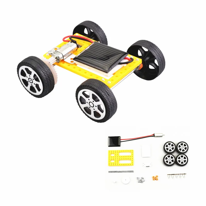 1 шт. мини игрушка на солнечной батарее набор для автомобиля DIY работающий от