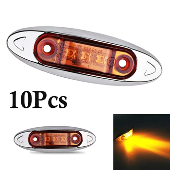 

Parts Side Marker Lights 10pcs LED Set Clearance Amber Lamps Waterproof