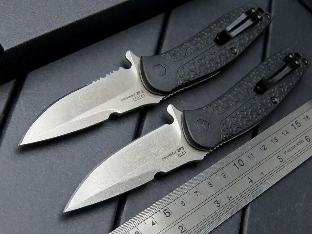 

Folding knife 1970 high hardness 8 chrome stainless steel knife high hardness tool Hard self defense knife
