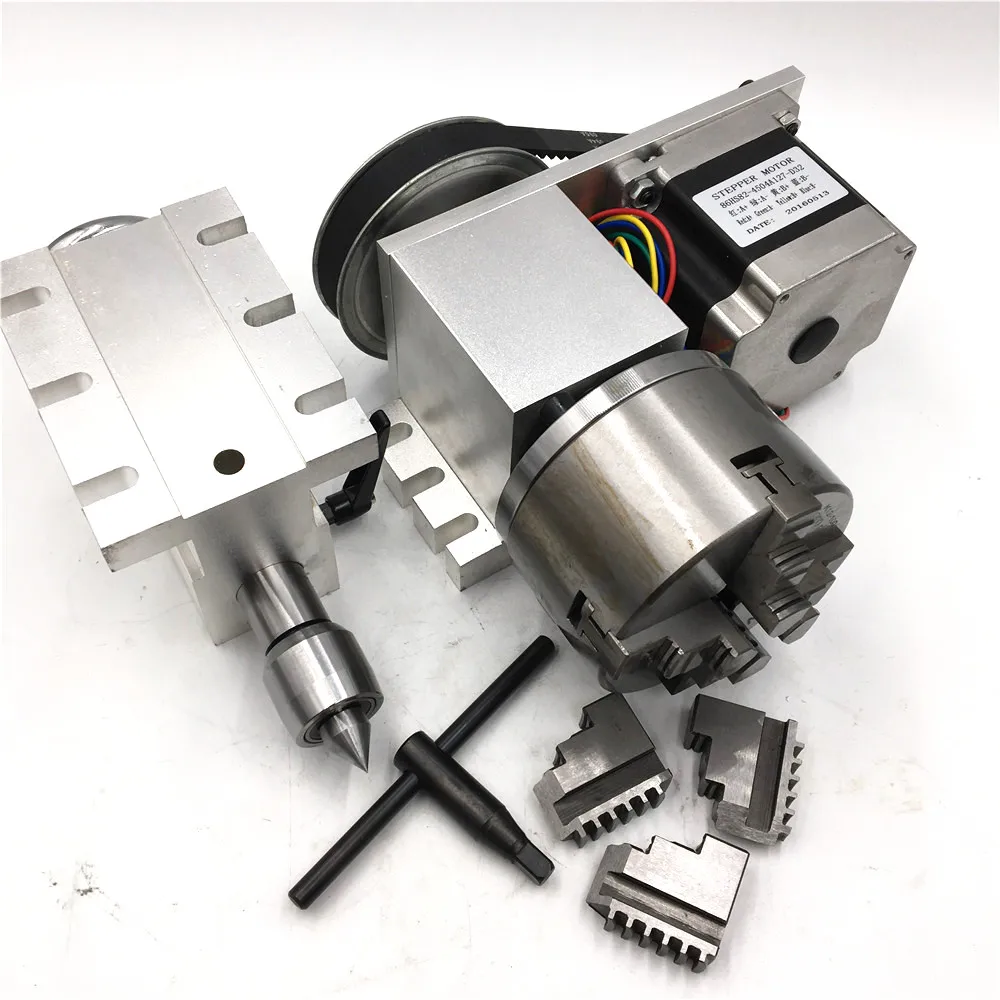 トークセンの4点打ちリム 四又杭 マカウッド タイ製 MT2 Morse taper NO.2 Tailstock Rotary 4th Axis Nema34