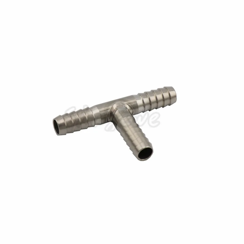 Stainless steel Hose Splicer Type T-Shaped or Cross Four-way Hose Connector Fitting for 8mm Beer Line Home Brewing (6)