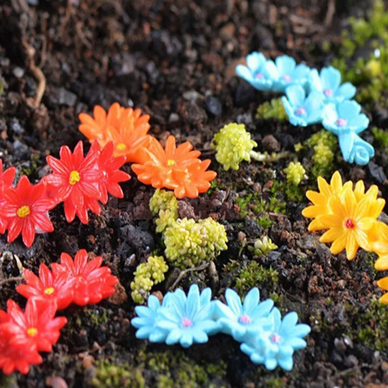 10 шт. аксессуары для украшения дома Kawaii цветок для миниатюрный садовое украшение кукольный домик растительный горшок космический микро-ландшафт