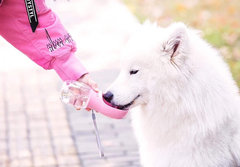 Hoopet открытый Портативный пластиковая бутылка для воды поилка для домашнего животного Большой собак щенков котов путешествия диспенсер для воды для домашних животных фидер любимчика продукта