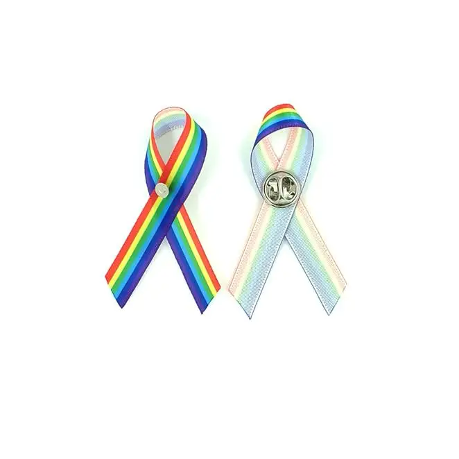 1000 шт. бесплатная доставка ЛГБТ лента лук радужная брошь радуга осведомленность
