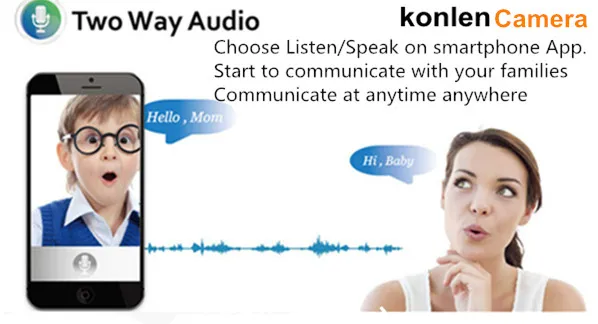 two way audio konlen