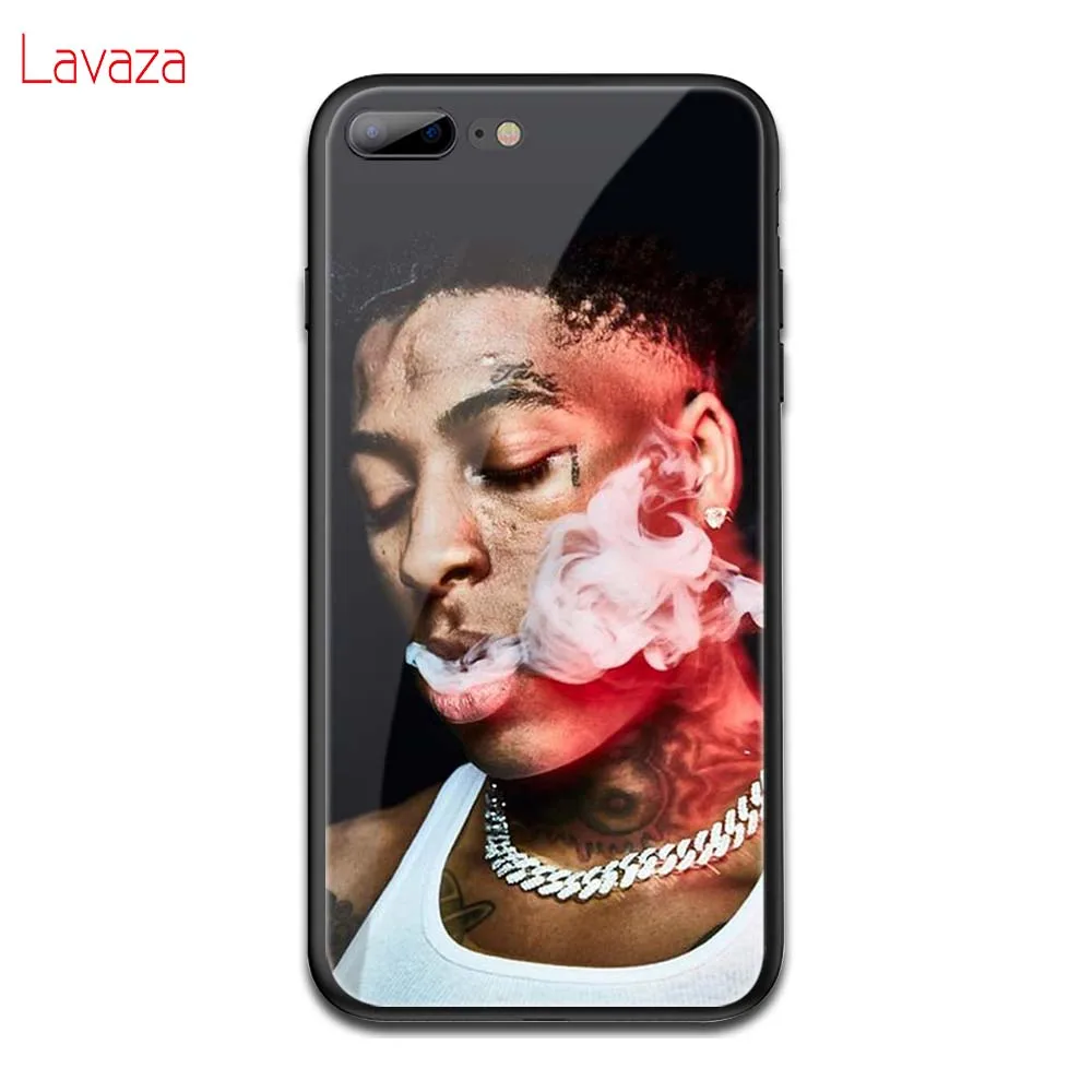 Lavaza Youngboy никогда не сломался снова закаленное стекло TPU чехол для iPhone 6 6S 7 8 Plus 5 5S SE XR X XS 11 Pro MAX чехол - Цвет: TG3