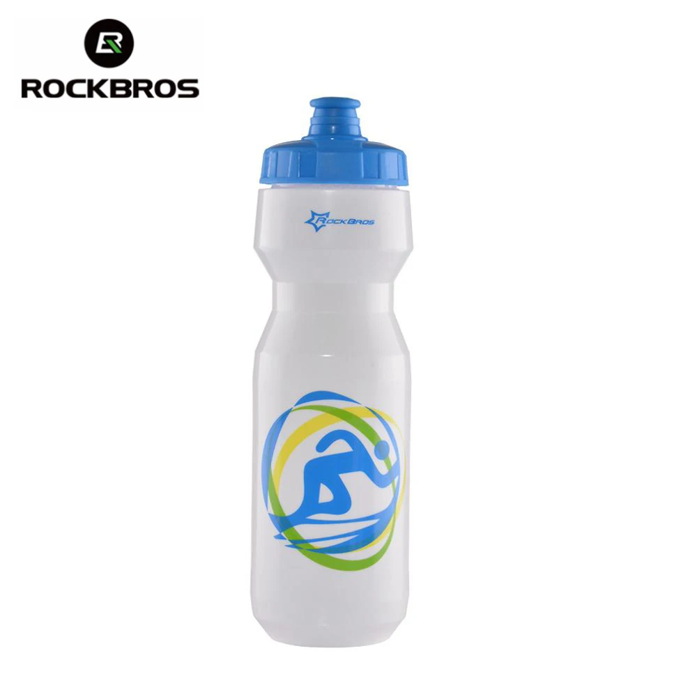 Sports Blue ROCKBROS, велосипедная бутылка для воды, 750 мл, для велосипеда, портативный чайник, бутылка для воды, пластиковая, для спорта на открытом воздухе, для горного велосипеда, посуда для напитков - Цвет: Sports Blue