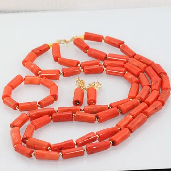 

Latest fashion red coral women and men new brand fashion jewelry african costume jewelry set Free shipping JB159