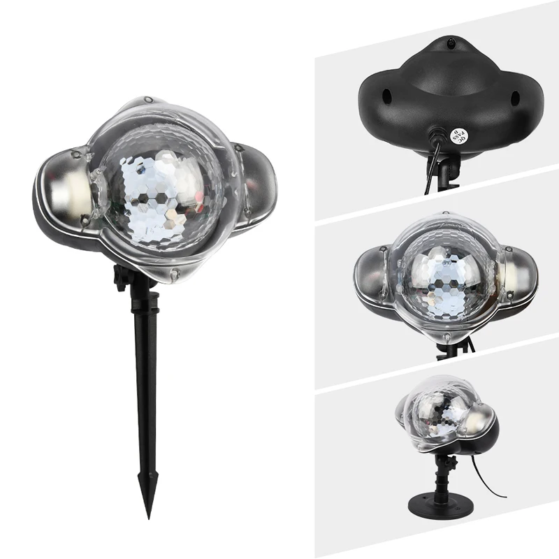 Snowflake Lights Outdoor LED Projector Lamp Waterproof Moving Snowfall Light with Remote Control for ChristmasHoliday Party Decorative(14)