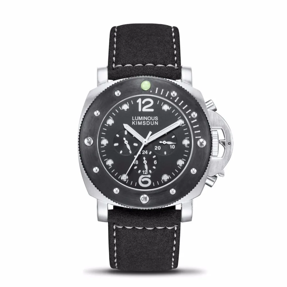 KIMSDUN العسكرية الرياضية الرجال الساعات Montre أوم الفاخرة التلقائي ساعات آلية الرجال جميع سوبديالس العمل للماء Clcok