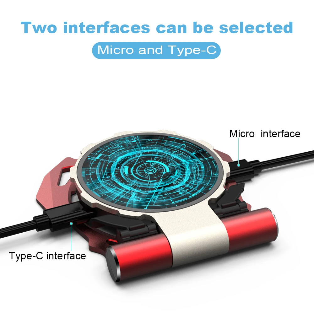Ascromy Foldable Wireless Charger Stand holder phone Rotatable Wireless Charging Pad For Xiaomi mi 9 mix 2s mi9 Huawei P30 pro (2)
