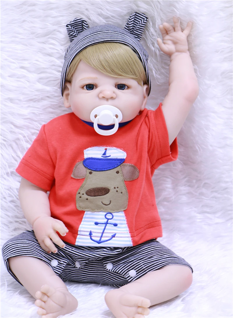 NPK 2" полный силиконовые reborn куклы Малыши-мальчики реалистичные bebes bonecas ребенок Рождественский подарок водостойкие игрушки куклы