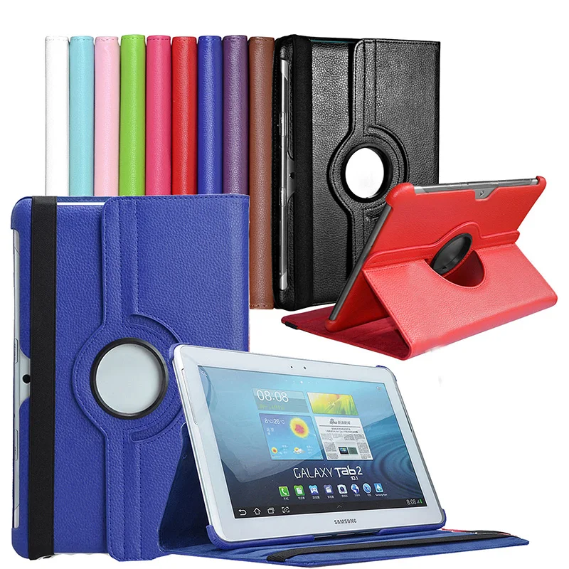 

For Samsung Galaxy Tab 2 10.1 inch P5100 P5110 P7500 P7510 Stand Cover 360 Rotating Leather Protective skin case S2A14D