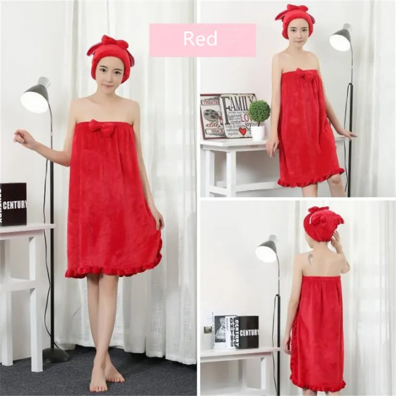 Big Girls Night Dress Sleeping Clothes Bathrobes Wrap Towls for Bath