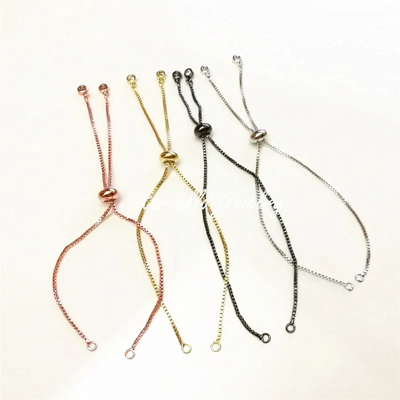 100pcs/lot Simple Easy Bracelet Chain Only Adjustable Link Chain for
