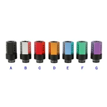Sailing electronic cigarette 510 aluminum drip tips POM core adjustable airflow for 510 thread tank RTA atomizer