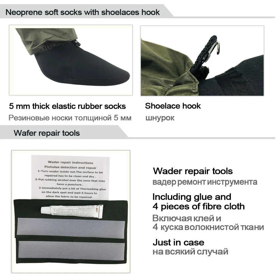 Fly Fishing Waders/штаны и обувь с резиновой подошвой уличные охотничьи болотные штаны