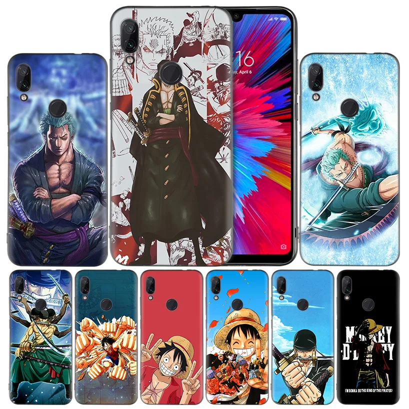 

ZORO One Piece Monkey D Lu Silicone Case Cover for Xiaomi Mi 9 8 Play A1 A2 Redmi Note 7 6 6A 5 Plus S2 GO Lite Pro Pocophone F1