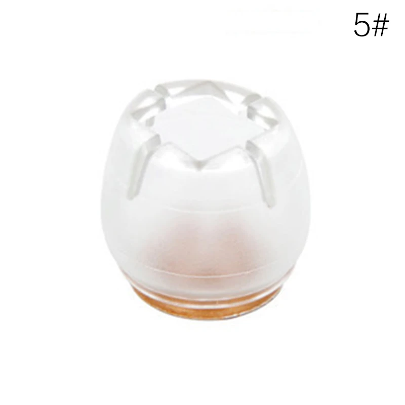NO.5 Diameter21-25mm 1 шт мебель стол стул ноги силиконовые прямоугольные квадратные круглые ножки стула крышки протектор 9 размеров пол анти-Защита от скольжения - Цвет: NO.5 Diameter21-25mm