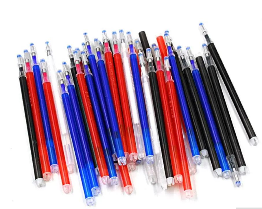 20pcs mixed refills 1 шт. пластиковый термостираемый маркер, чехол для ручки, для высокотемпературной исчезающей ткани, маркер для самостоятельной вышивки, инструменты для шитья - Цвет: 20pcs mixed refills