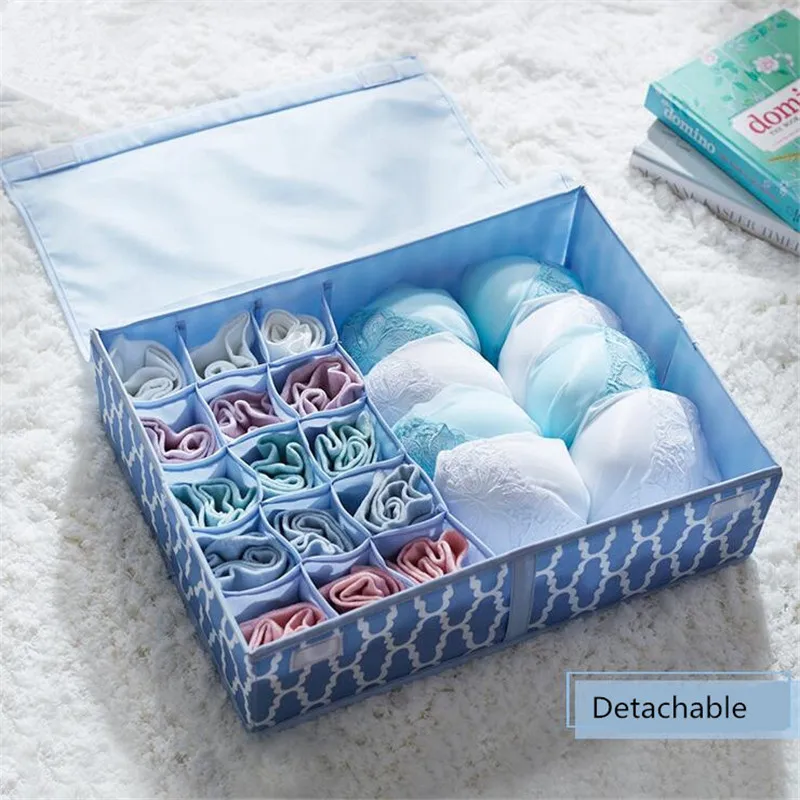 16 Cell Detachable Women Underwear Bra Storage Organizer Drawer