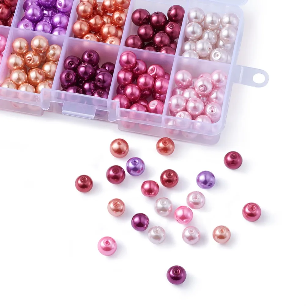 1 коробка 4 мм 6 8 поделки из бисера Dids Bijoux Design смешанные жемчужные круглые
