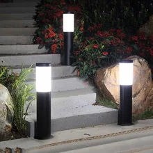 Thrisdar наружный светодиодный светильник из нержавеющей стали для лужайки, ландшафтный светильник для сада, дорожка, столб для виллы, двора, парка, лужайки