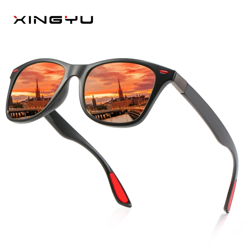 

NEW DESIGN Ultralight TR90 Polarized Sunglasses Men Women Driving Square Style Sun Glasses Male Goggle UV400 Gafas De Sol