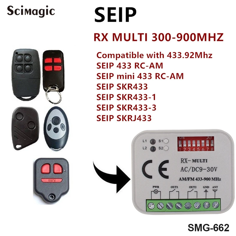 SEIP MANTEC SOMMER Hormann Marantec приемник 2-CH 433 МГц-868 МГц