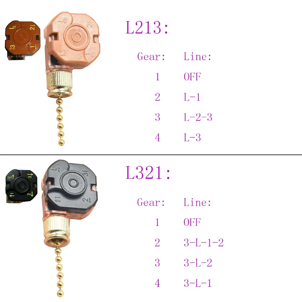 Переключатель застежки-молнии с регулировкой скорости потолочного вентилятора с 3 скоростями и нулевым переключателем цепи потолочный вентилятор светильник L213 L321 переключатели на молнии