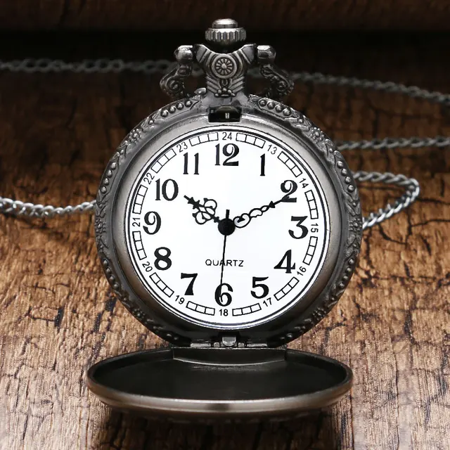 Retro Death Note Theme Pocket Watch with Necklace
