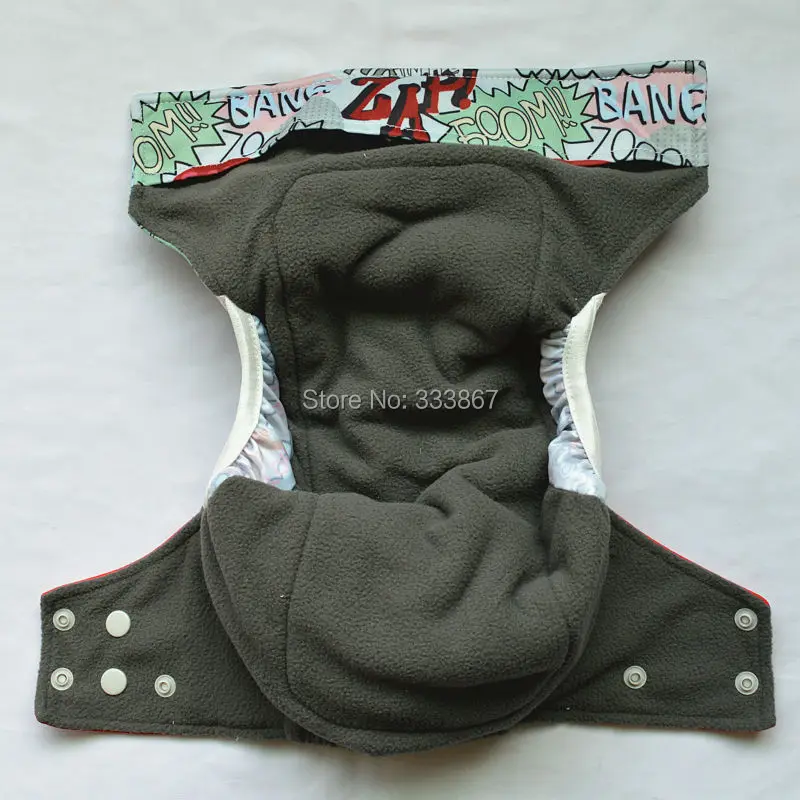 Sigzagor All In One Charcoal Bamboo Baby Cloth Diaper Nappy Washable