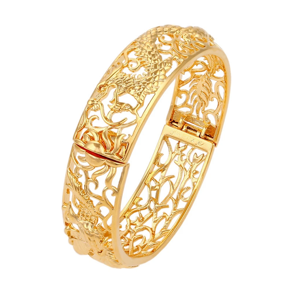 Женский браслет с желтым драконом диаметром 6 см|women bangles|bangle braceletwomen bangle bracelet |