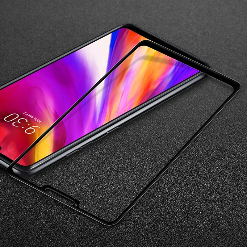 2 упаковки полное покрытие из закаленного стекла для LG G7 thinQ G7 один протектор экрана на телефон Защитная стеклянная пленка для LG G7 G7 Fit
