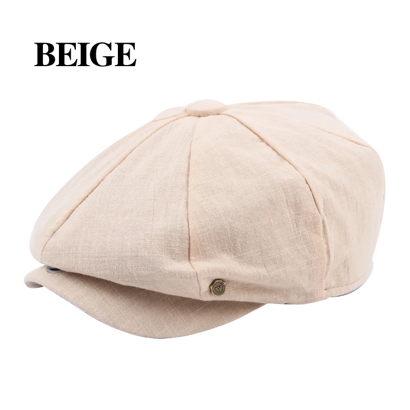 Autumn Winter Solid Berets for Men Casual Cotton Caps Men and Women Octagonal Cap Visors Beanie Hats Adult Flat Casquette