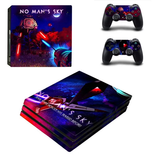 Игра no man's Sky PS4 Pro кожи Стикеры для sony Игровые приставки 4 консоли и 2 контроллеры PS4 Pro шкуры Стикеры s винил - Цвет: YSP4P-0522