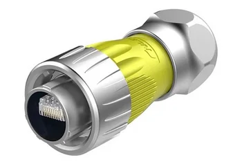 

30 Pairs, Wave Spring Lock RJ45 Field installable Plug+Panel Housing Assembly Feed Through Quick Connect IP67 waterproof